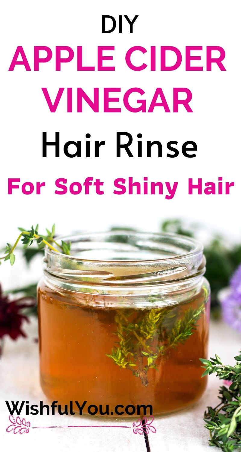 apple cider vinegar hair rinse