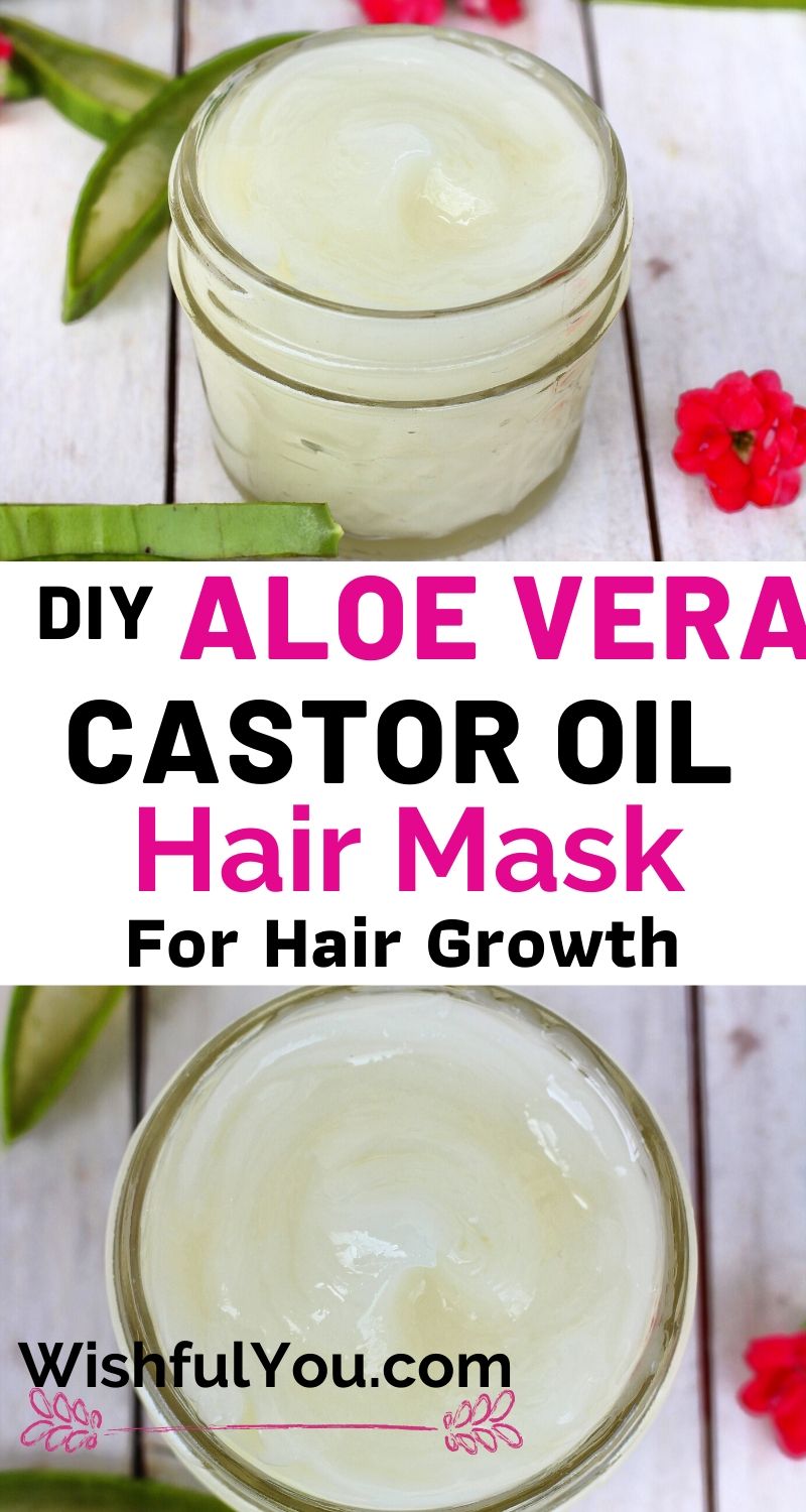 Castor Oil And Aloe Vera Hair Mask For Hair Growth