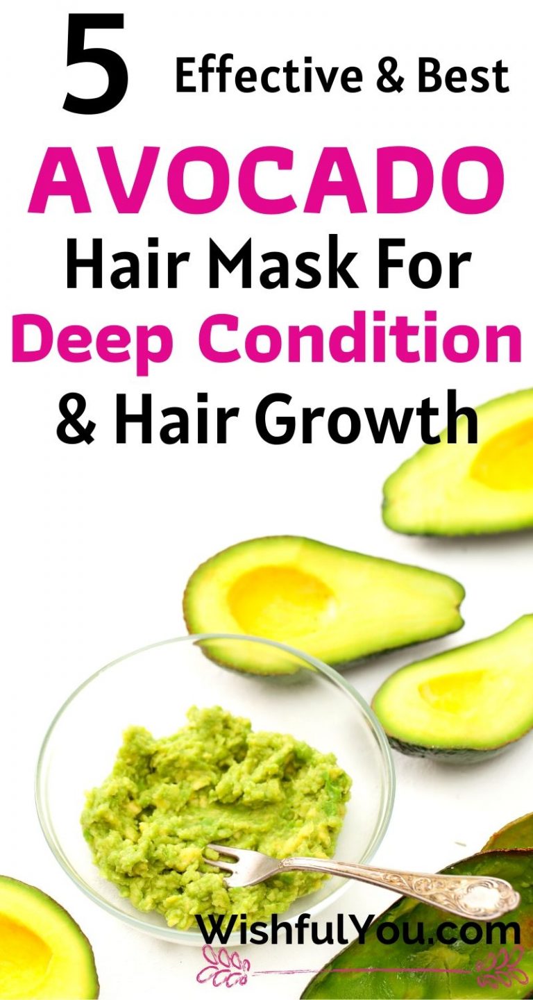 5 DIY Avocado Hair Mask For Hair Growth & Deep Condition