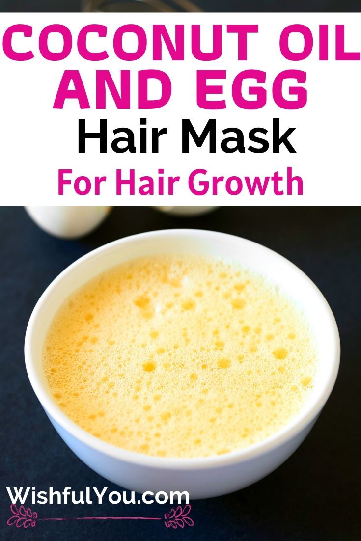 Egg And Coconut Oil Hair Mask For Hair Growth