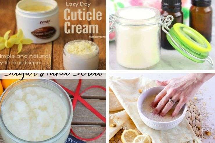 14 DIY Nail Care Recipes - Nail cream, Cuticle Oil, Nail Soaks